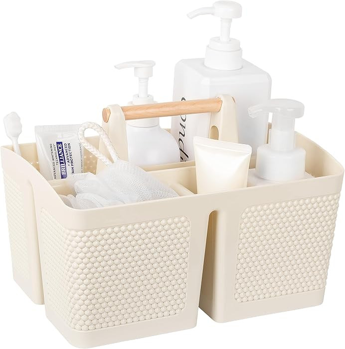 rejomiik Portable Shower Caddy Basket Plastic Cleaning Caddy Organizer Storage Tote with Handle f... | Amazon (US)