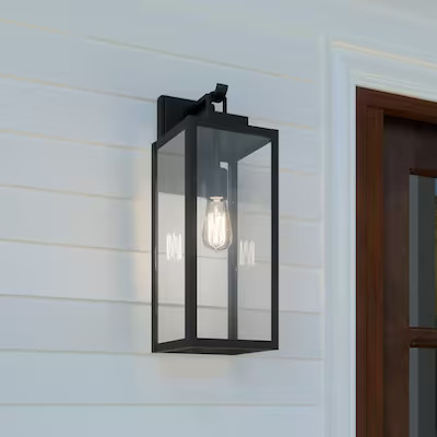 Quoizel Breitling 1-Light 20-in H Matte Black Outdoor Wall Light | Lowe's