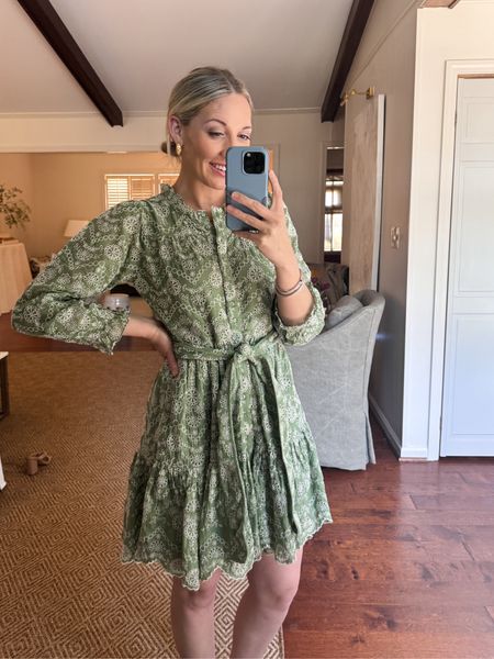 OBSESSED with this dress from @baybala. Wearing size small. Has a coordinating dress for toddler girl too 🥰 #mommyandme 

Spring shower dress, church outfit, Easter dress, green floral embroidered dress 

#LTKstyletip #LTKSeasonal