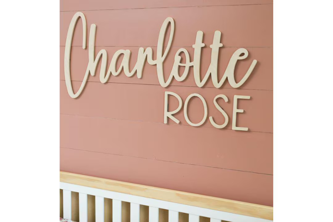 Custom Wood Baby Name Sign Letter Wall Art Kids Room Art Wall Art for Nursery Baby Name Sign Kids... | Etsy (US)