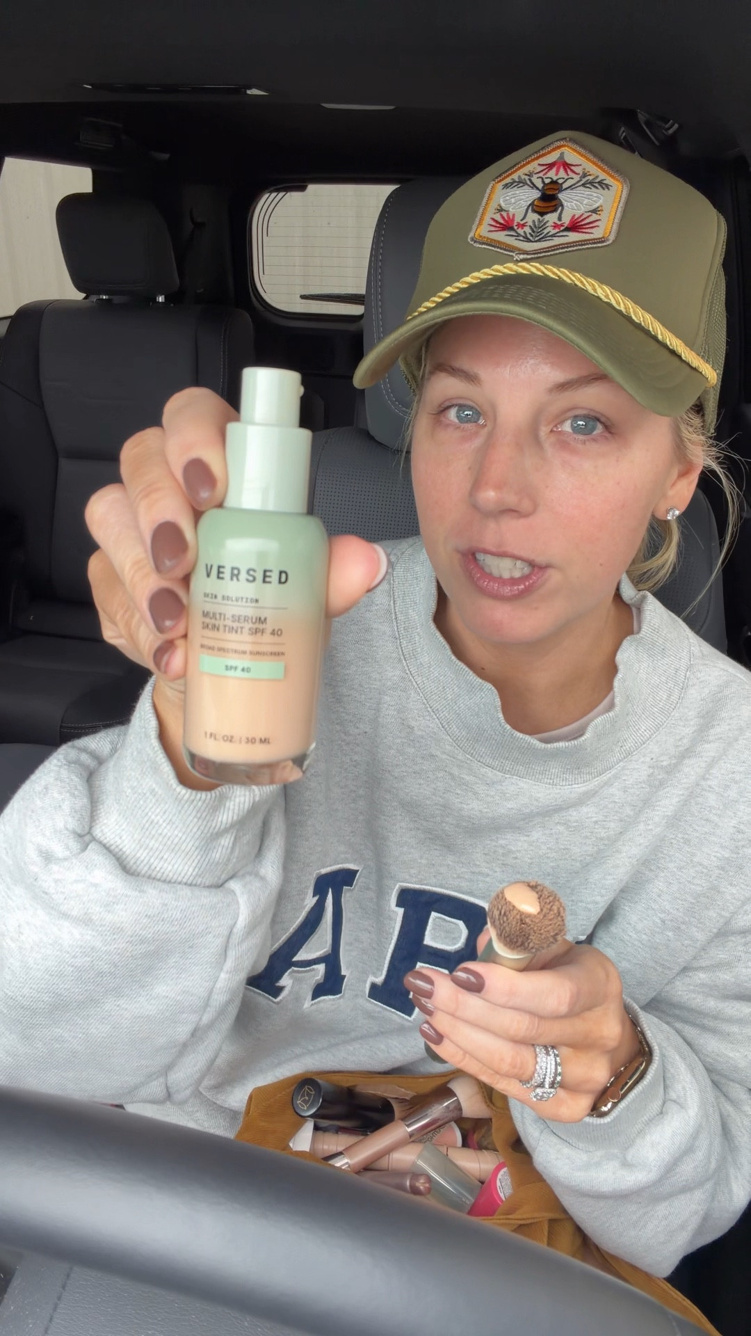 My easy and minimal makeup routine from today! 
skin tint- versed shade 5N
cartrice under eye- the lightest shade
Blush- merit shade Le bon bon 
Mascara- dibs (my code is Bobbi) 
Lip mask- babe 
Lipstick- violette shade betiste 

#LTKStyleTip #LTKFindsUnder50 #LTKBeauty