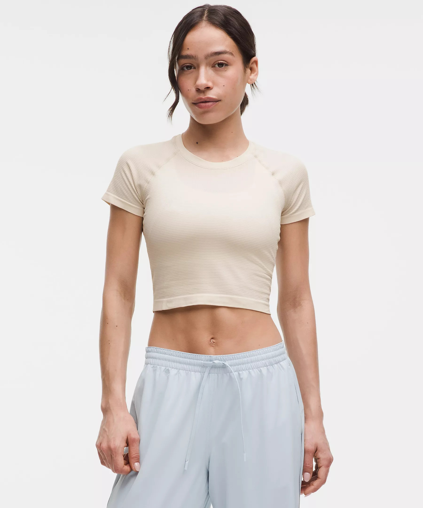 Swiftly Tech Cropped Short-Sleeve Shirt 2.0 | Women's Short Sleeve Shirts & Tee's | lululemon | Lululemon (US)