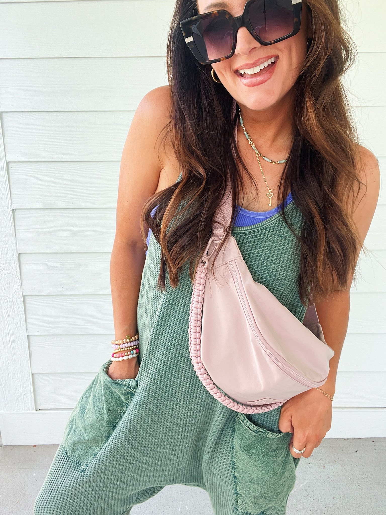 Size XS jumpsuit
size M/L bralette
sandals true to size 

#LTKSummerSales #LTKFindsUnder50 #LTKOver40