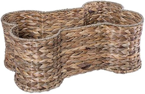 Bone Dry Pet Storage Collection, Bone Shape Hyacinth Toy Basket, Natural, Large - 24x15x9" | Amazon (US)