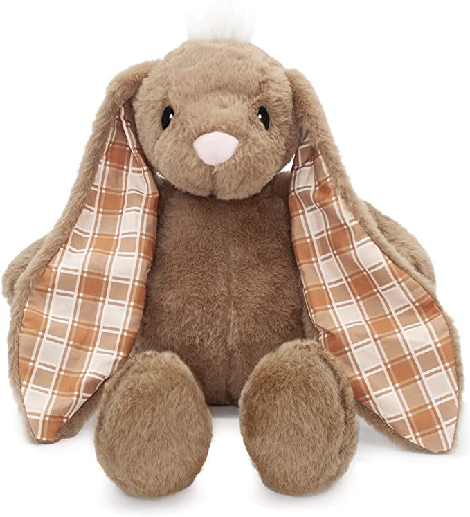 Plushible Easter Bunny Stuffed Animal - Basket Stuffers, Brown 14 Inch Bunnies with Long Ears, Pl... | Amazon (US)