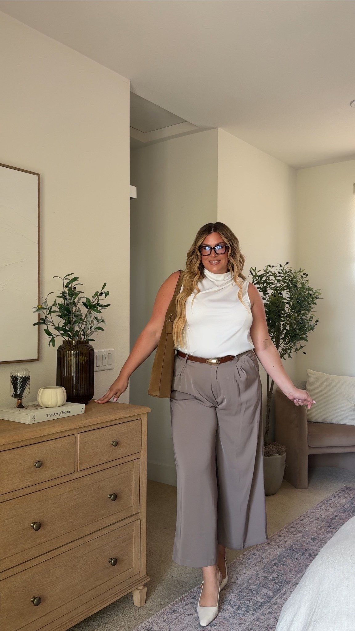 amazon workwear outfit inspo 🤎 wearing an xl in this top and an xxl in these pants!

#LTKWorkwear #LTKMidsize #LTKStyleTip