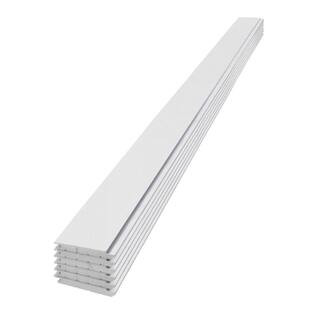 UFP-Edge 1 in. x 6 in. x 8 ft. Timeless Farmhouse White Smooth Nickel Gap Shiplap (6-pack) 349778... | The Home Depot