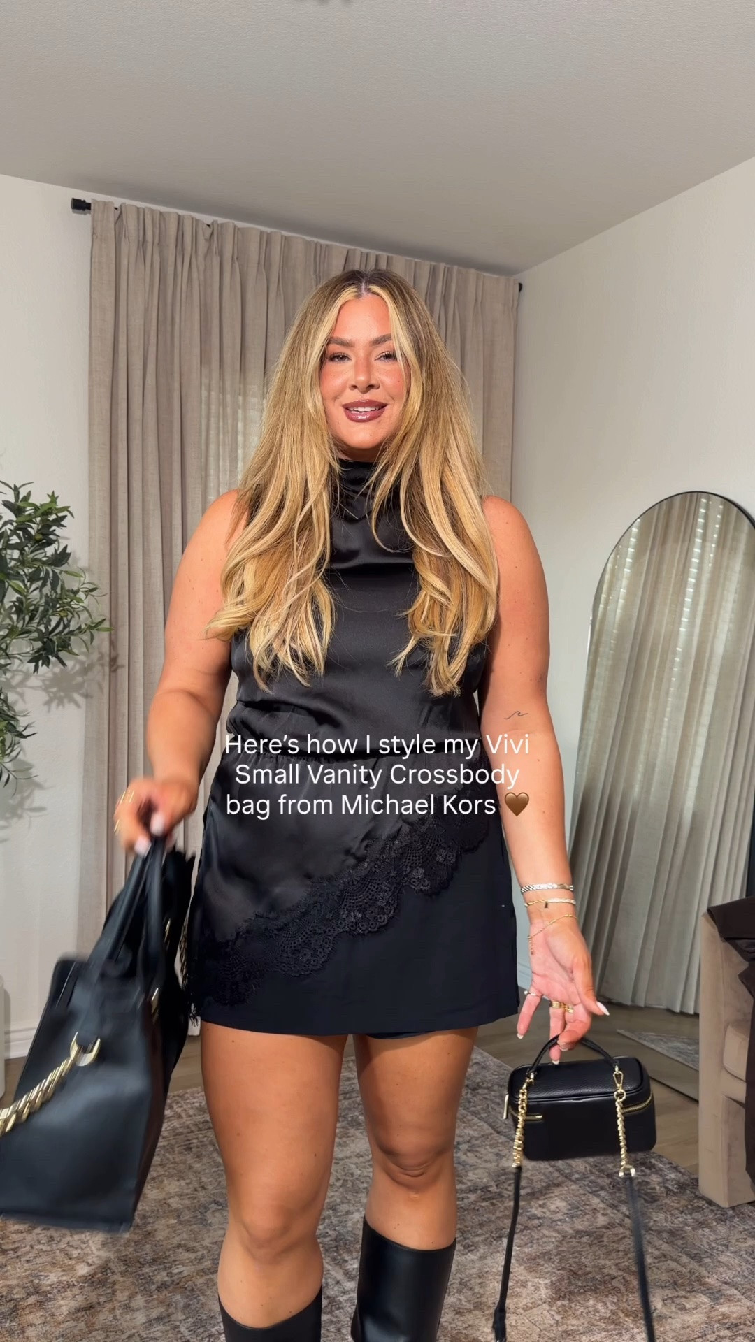 genuinely cannot believe I scored all this for outlet prices!!!! sooooo good 🤏🏼 shop the Vivi Small Vanity Crossbody Bag from Michael Kors Outlet 🤎

@MichaelKors #MKpartner #michaelkors

#LTKootd #LTKMidsize #LTKgrwm