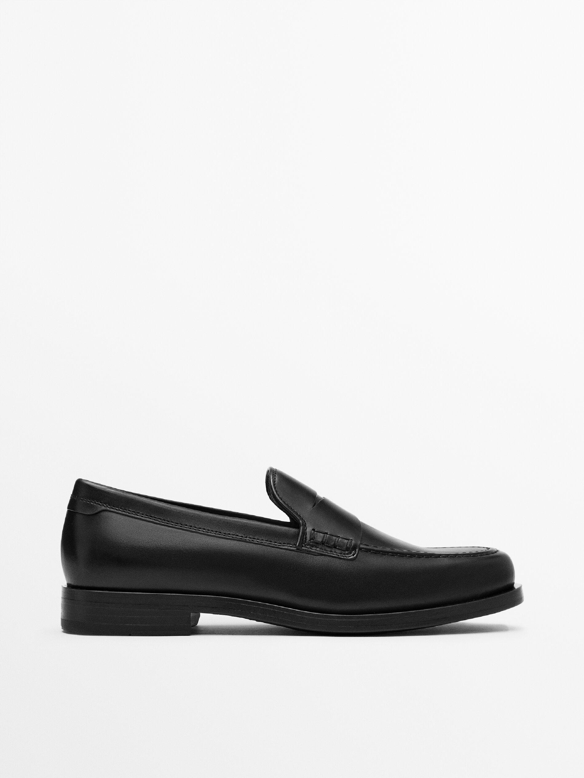 Loafer aus gebürstetem Nappaleder | Massimo Dutti DE