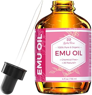 Emu Oil by Leven Rose, 100% Pure Natural Hair Strengthener Scar Minimizer Anti Aging Skin Moistur... | Amazon (US)