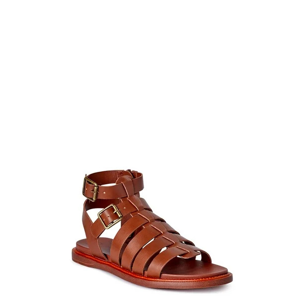 Time and Tru Women's Strappy Sandals - Walmart.com | Walmart (US)