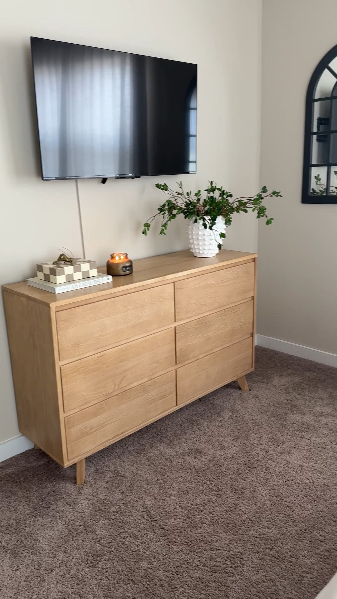 Guest room refresh with plank & beam,

Dresser, night stands, organic modern 