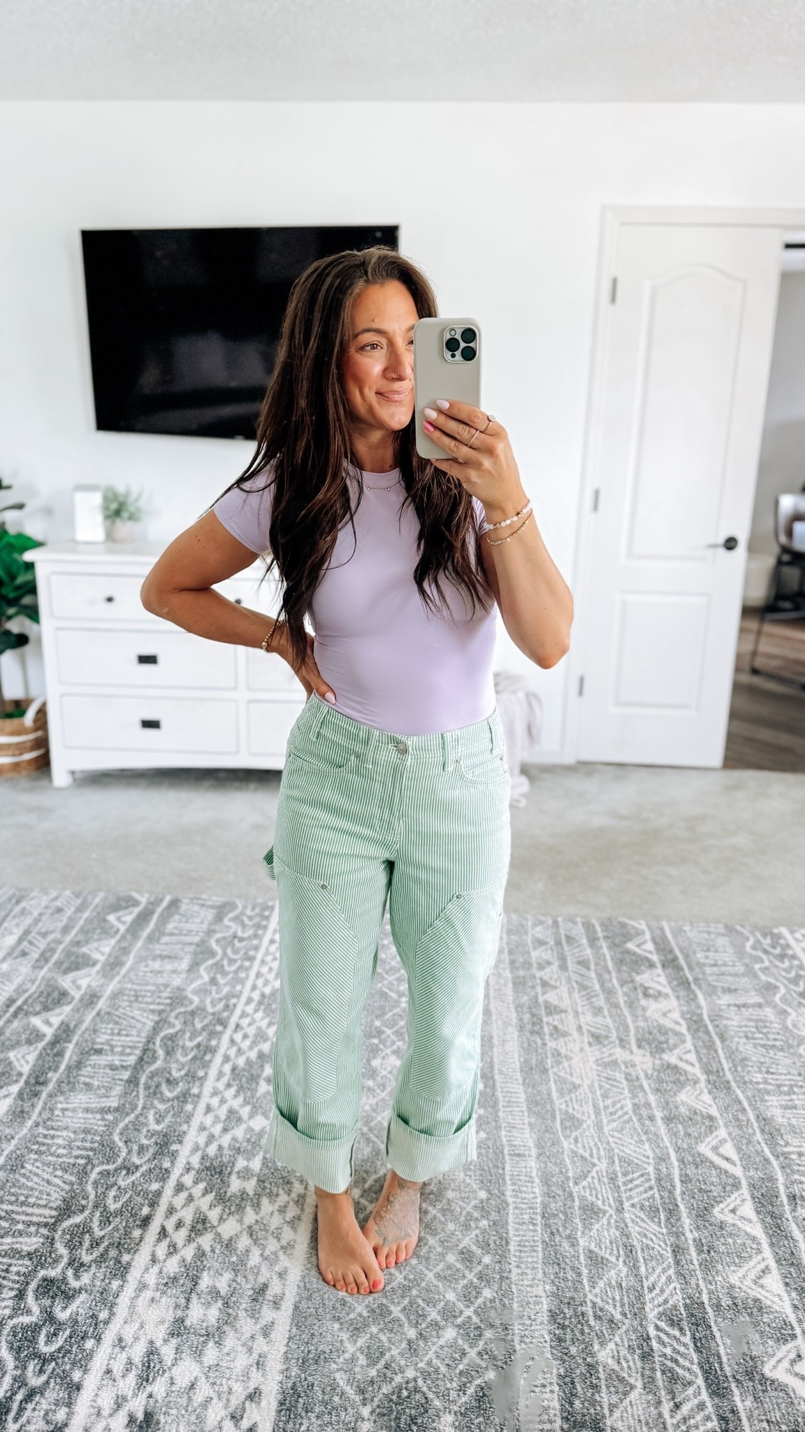 Church ootd. Love these for a summer pant option!! They come in size 0-26! My top is also so soft, stretchy, and seamless 👌

#LTKootd #LTKPetite #LTKPlusSize