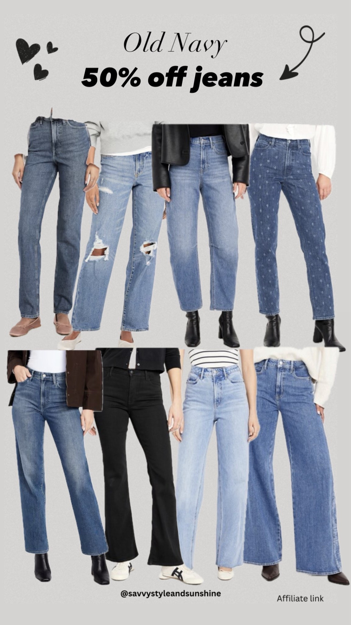 50% off jeans 

#LTKFindsUnder50 #LTKSaleAlert #LTKMidsize