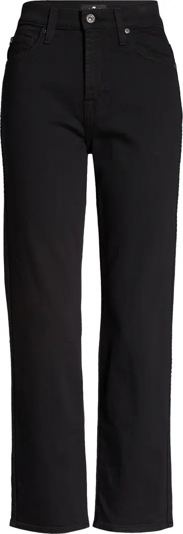 High Waist Crop Straight Leg Jeans | Nordstrom