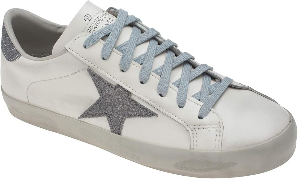 Womens Fashion Star Lace-up Sneakers | Amazon (US)