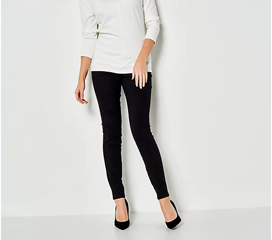 Girl With Curves Petite Denim Jeggings | QVC