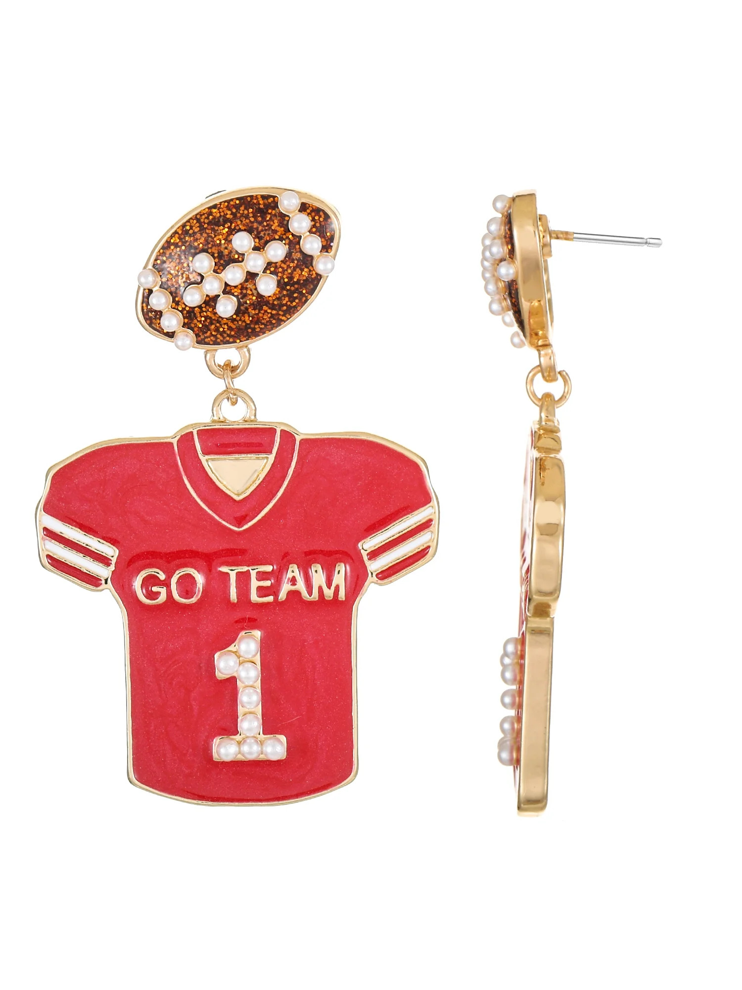 Packed Party Packed Party Goldtone Team Spirit Earrings, Female, 1 Pair (4.3)4.3 stars out of 4 r... | Walmart (US)