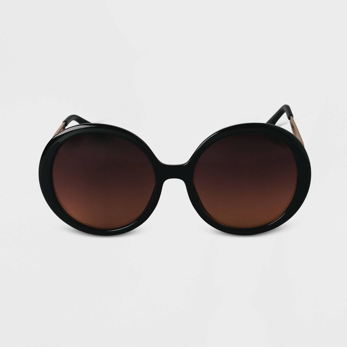 Women's Oversized Round Sunglasses - A New Day™ Black | Target