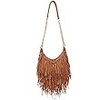 Women's Fringed Faux Suede Leather Cross Body Bag Chain Shoulder Bag Tassel Handbag | Amazon (US)