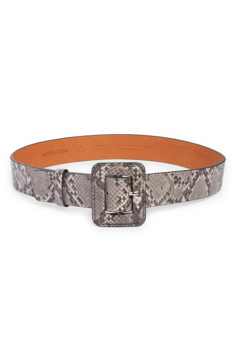 Nordstrom Snake Embossed Faux Leather Belt | Nordstrom | Nordstrom