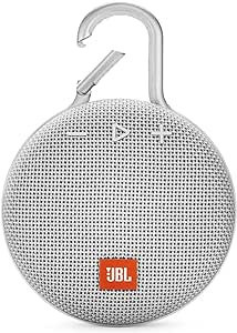 JBL Clip 3, Steel White - Waterproof, Durable & Portable Bluetooth Speaker - Up to 10 Hours of Pl... | Amazon (US)