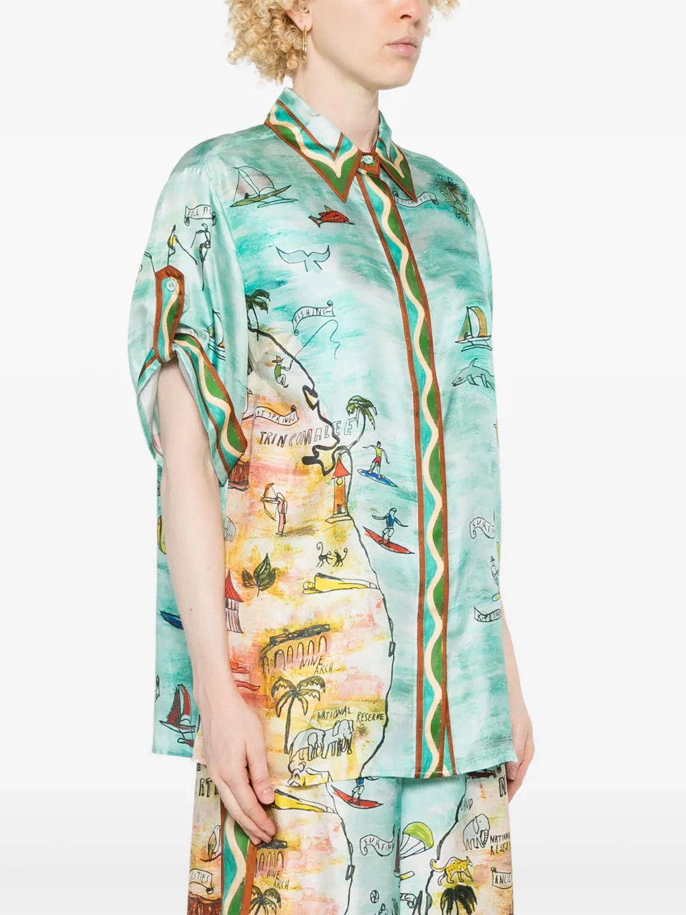 ALEMAIS Swell Shirt | Green | FARFETCH | Farfetch Global