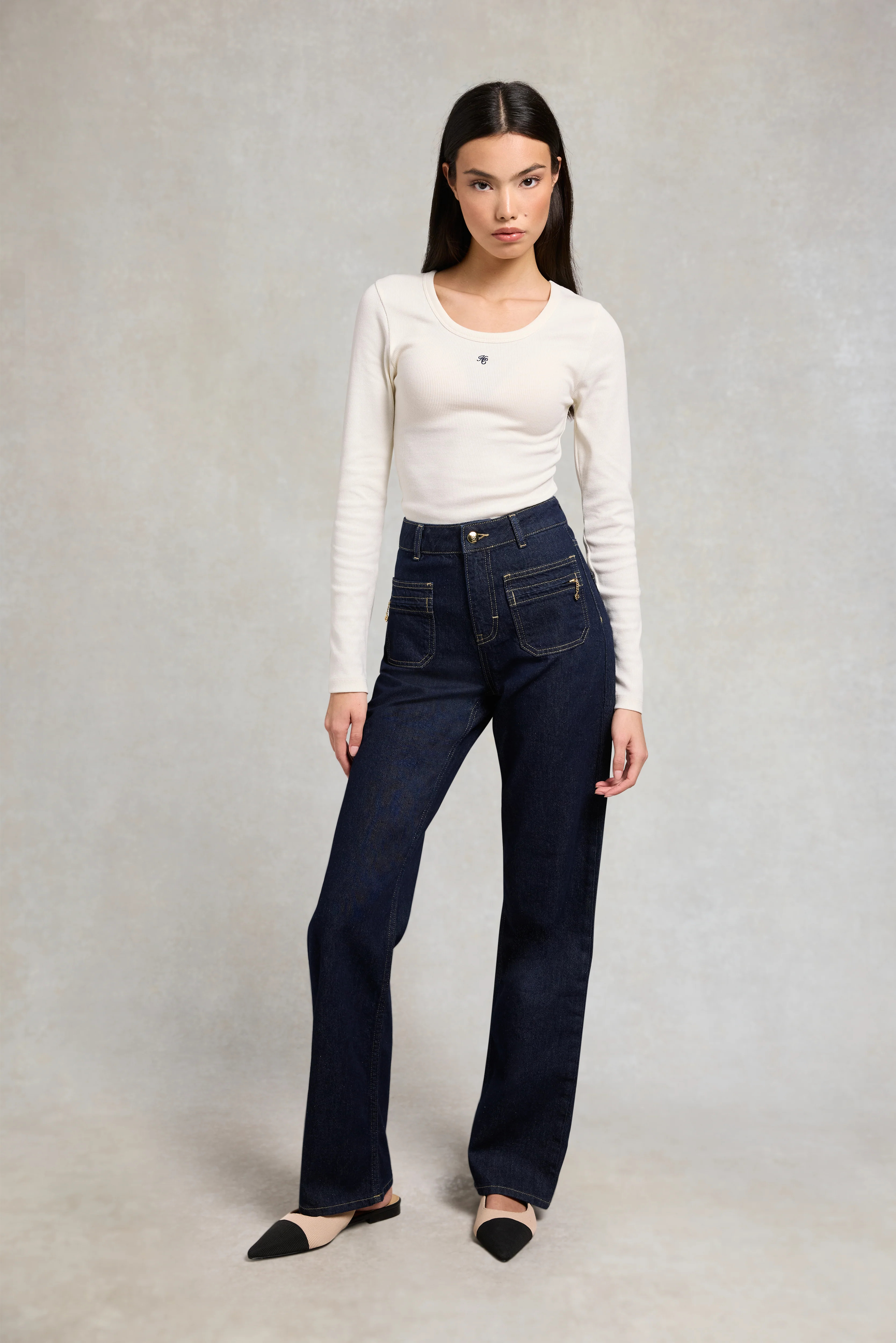 Jessica Straight Jean (Dark Indigo) | Holland Cooper