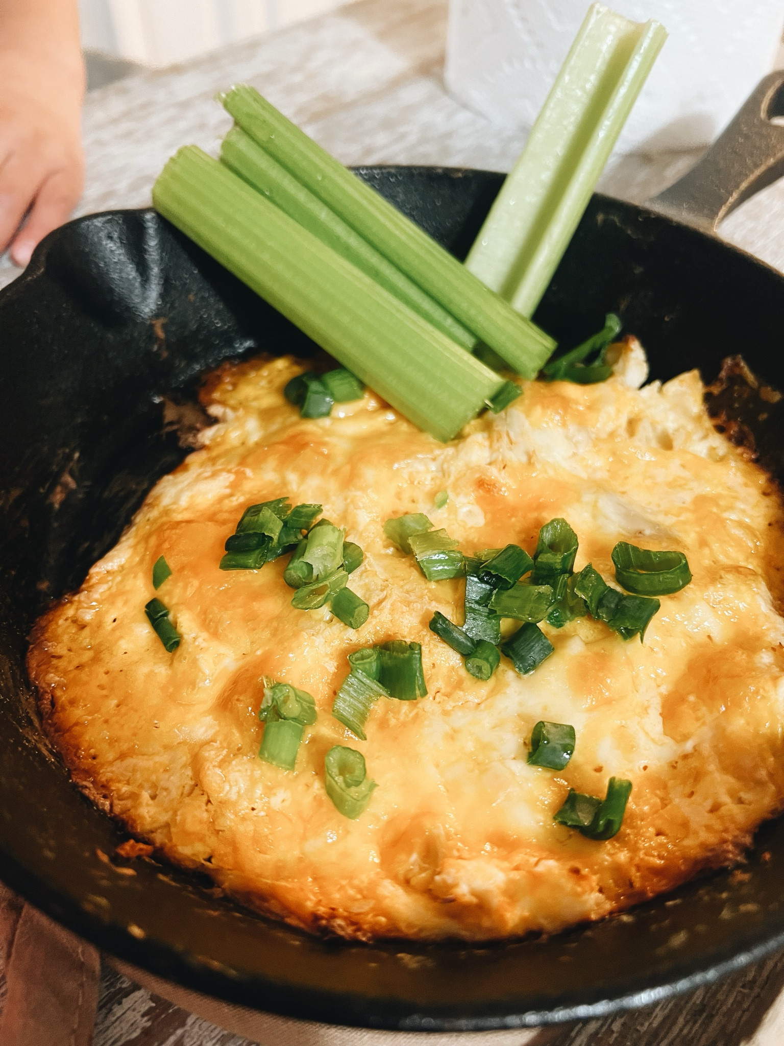 Used my new cast iron to make THE BEST buffalo chicken dip🤤😍

3 large boneless skinless chicken breasts - boiled and shredded

8 ounces cream cheese - cubed

1 cup ranch dressing - homemade or store-bought

1 cup hot sauce - ( Frank's RedHot), plus more as needed

1 teaspoon freshly ground black pepper

1 teaspoon garlic powder

½ cup green onion - chopped

1.5 cups - mozzarella shredded cheese

1.5 cups cheddar cheese - shredded, divided

Top it with green onions🤤🤤

#LTKfindsunder100 #LTKMostLoved #LTKhome