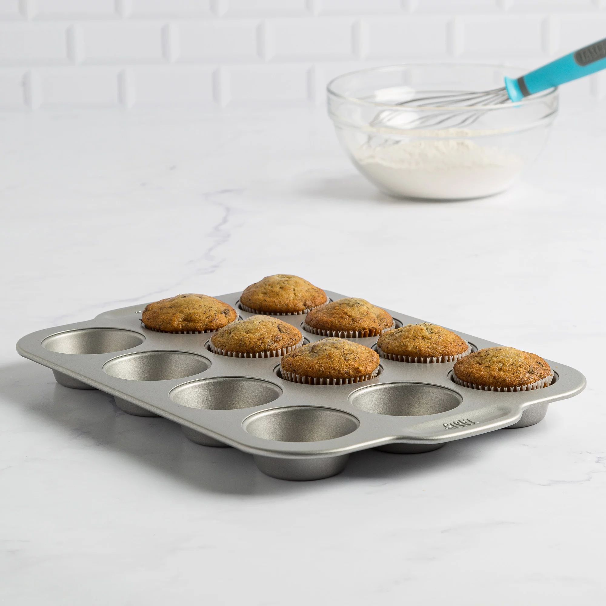 Tasty Carbon Steel Non-Stick Muffin/Cupcake Pan, 12 Cups | Walmart (US)