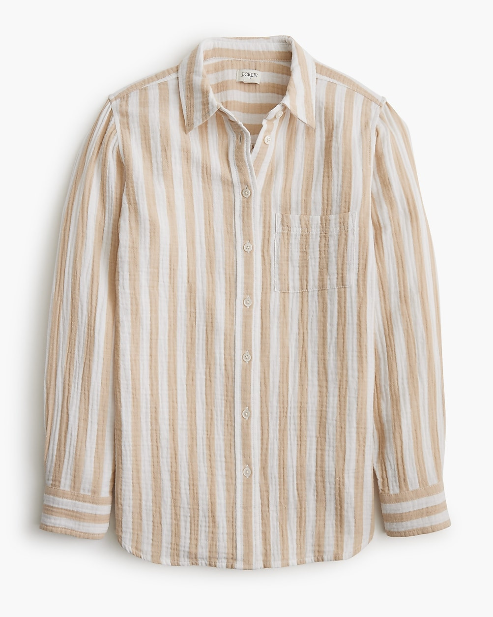 Striped gauze button-up shirt | J.Crew Factory