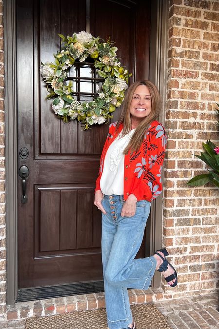 Add some brightness to your day with this Bloom cardigan. It pairs well with jeans or slacks.
#outfitinspo #transitionlooks #midlifestyle #womenover50

#LTKFind #LTKstyletip #LTKSeasonal
