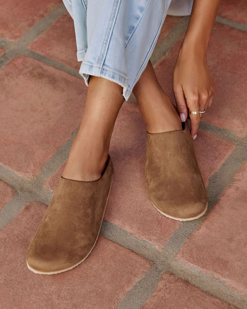 Moon Tide Faux Suede Slide Mule | VICI