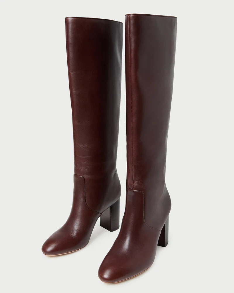 Goldy Espresso Leather Tall Boot | Loeffler Randall