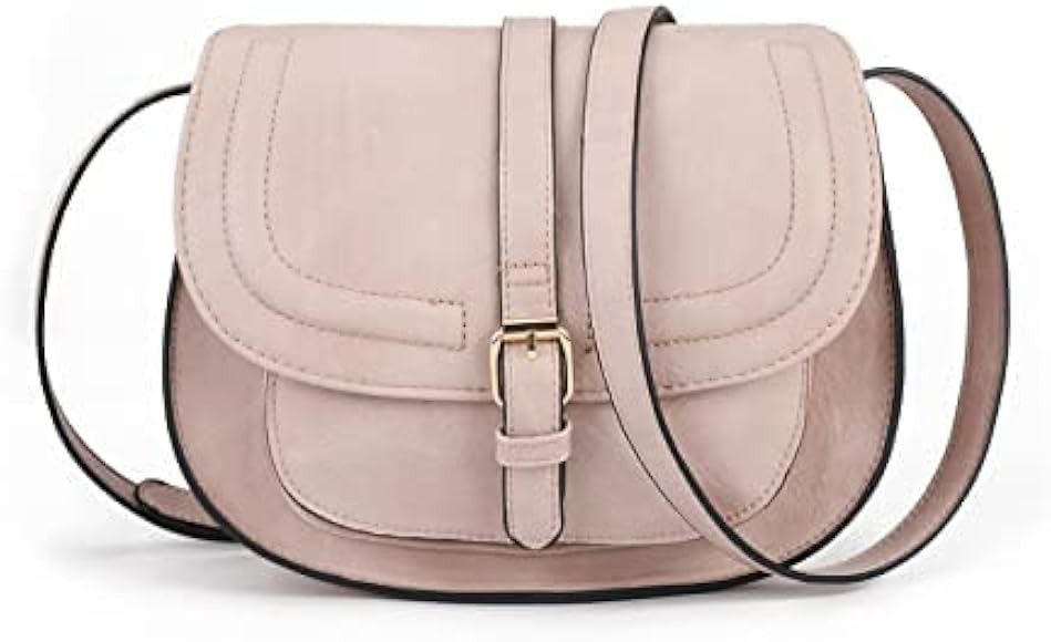 AFKOMST Bolso cruzado para mujer, bolso pequeño y bolso de hombro, bolsos de sillín vintage, cu... | Amazon (ES)
