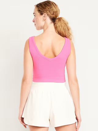 Seamless Rib V-Neck Tank | Old Navy | Old Navy (US)