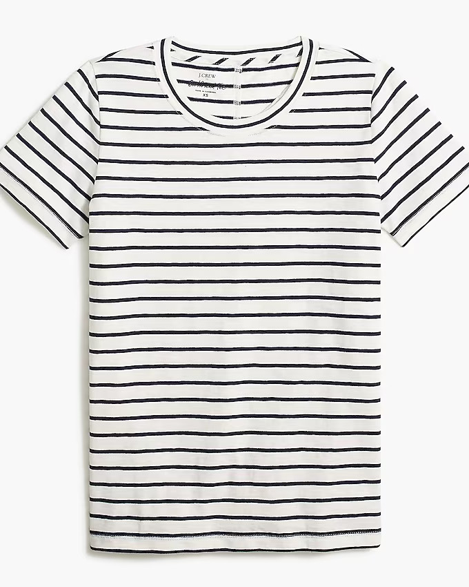 Striped girlfriend crewneck tee | J.Crew Factory