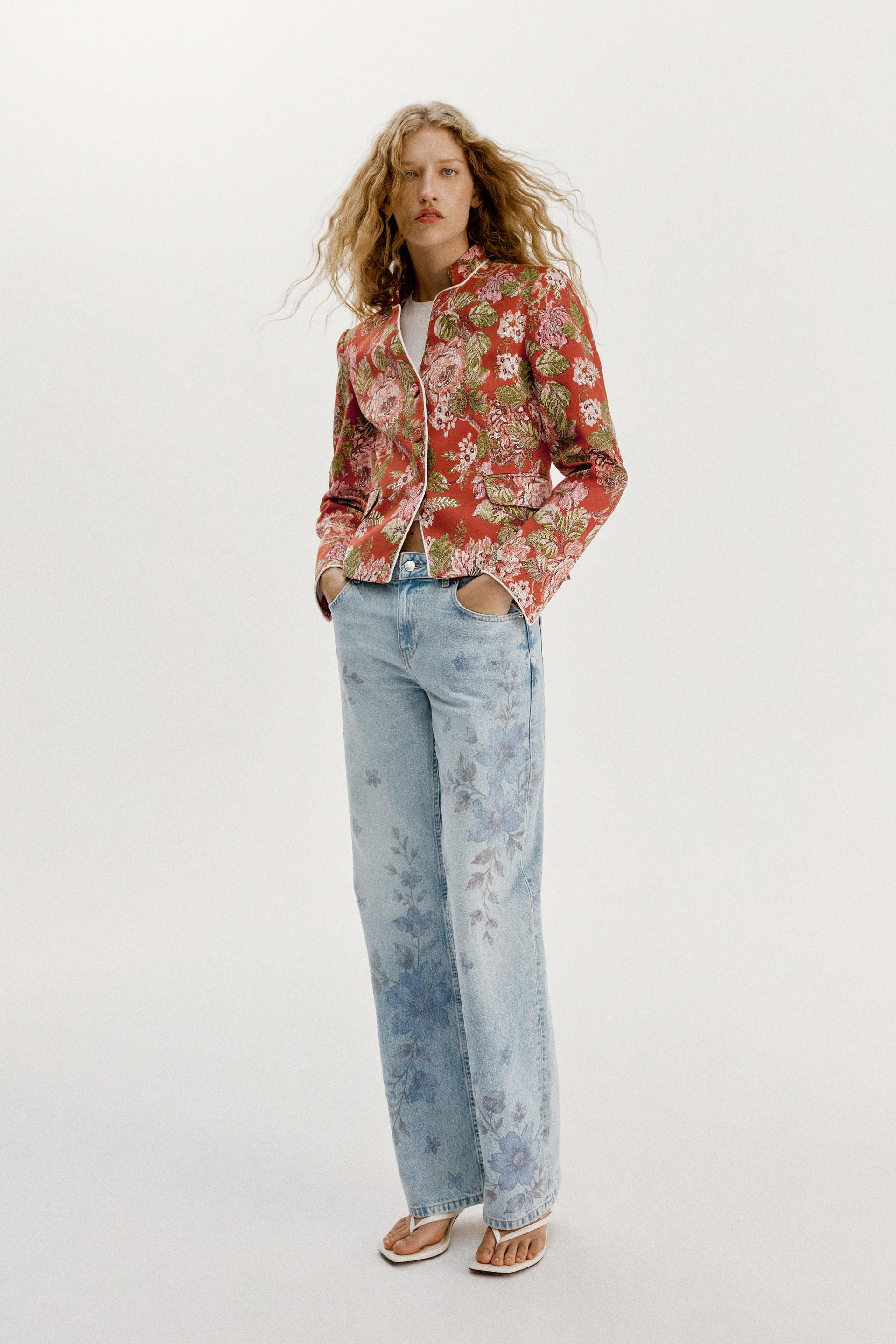 Zara - Floral Print Blazer - Multicolored - S - Woman | Zara US