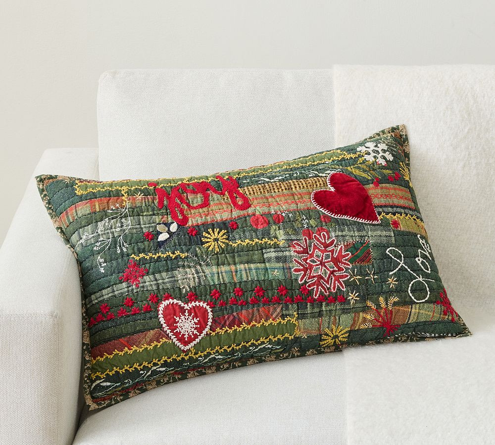 Winter Dreams Reversible Lumbar Pillow Cover, 16" x 26" | Pottery Barn (US)