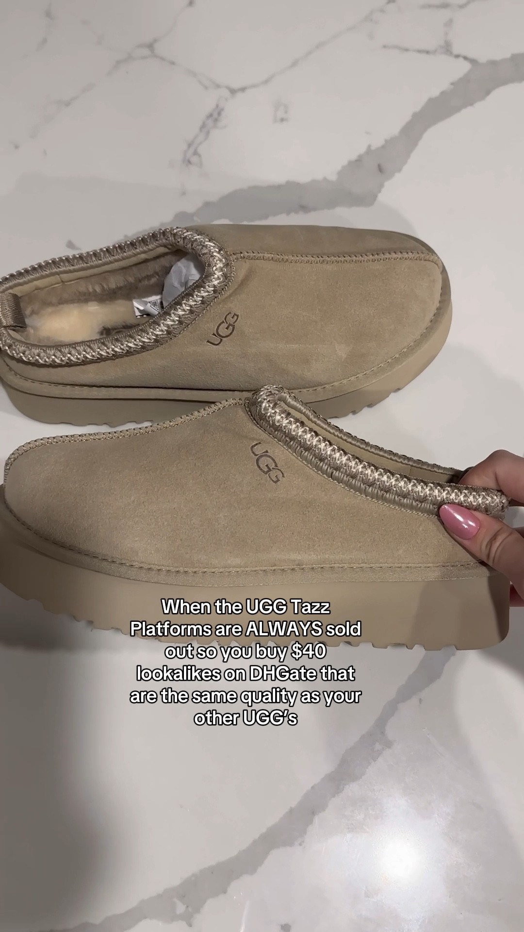 These $40 UGG Tazz Lookalikes from DHGate are AMAZING quality and feel just like my others UGG's. Order these NOW to get them or gift them in time for Christmas! 

#LTKGiftGuide #LTKVideo #LTKHoliday