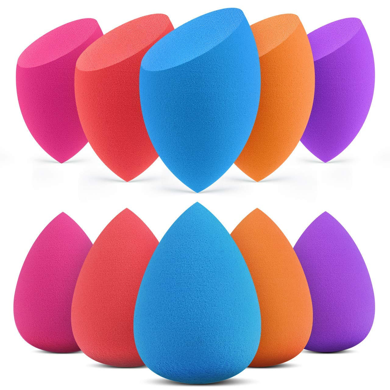 InnoGear 10 Pcs Makeup Sponge Blender Set Beauty Cosmetic Foundation Blending, Flawless for Liqui... | Amazon (US)