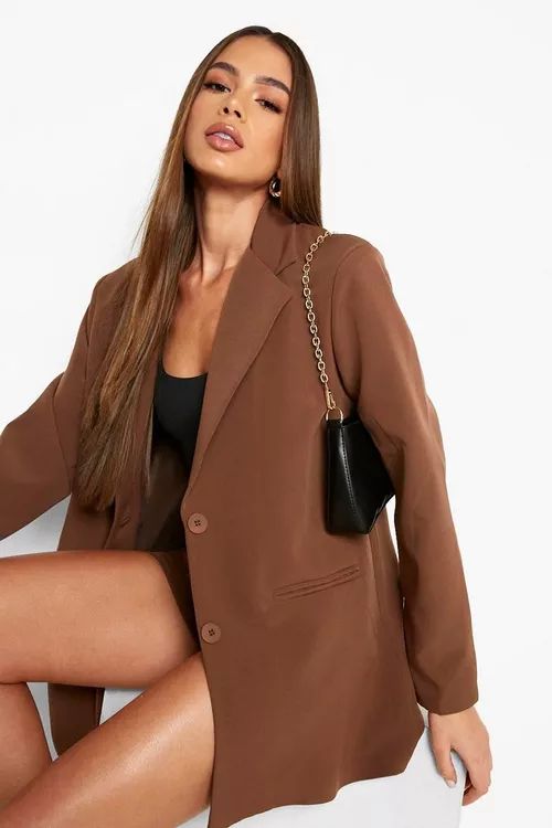 Relaxed Fit Tailored Blazer | Boohoo.com (US & CA)