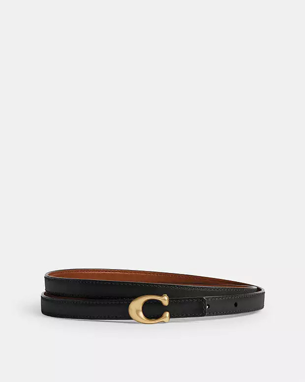 Sculpted Signature Buckle Reversible Belt, 13 Mm | Coach (US)