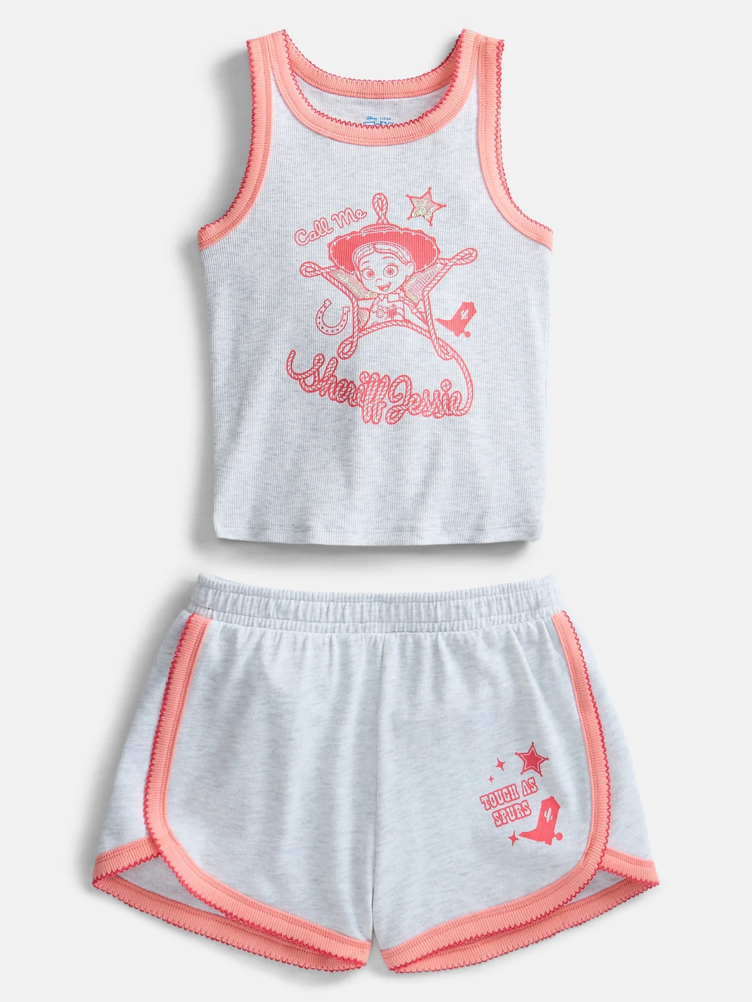 Toy Story Girls Graphic Tank Top and Matching Shorts Set, 2-Piece, Sizes 4-16 | Walmart (US)