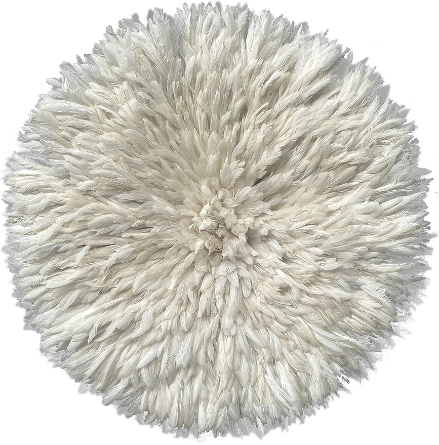 African Juju Hat White / Cream Feather 30" Ethnic Origin Company | Amazon (US)