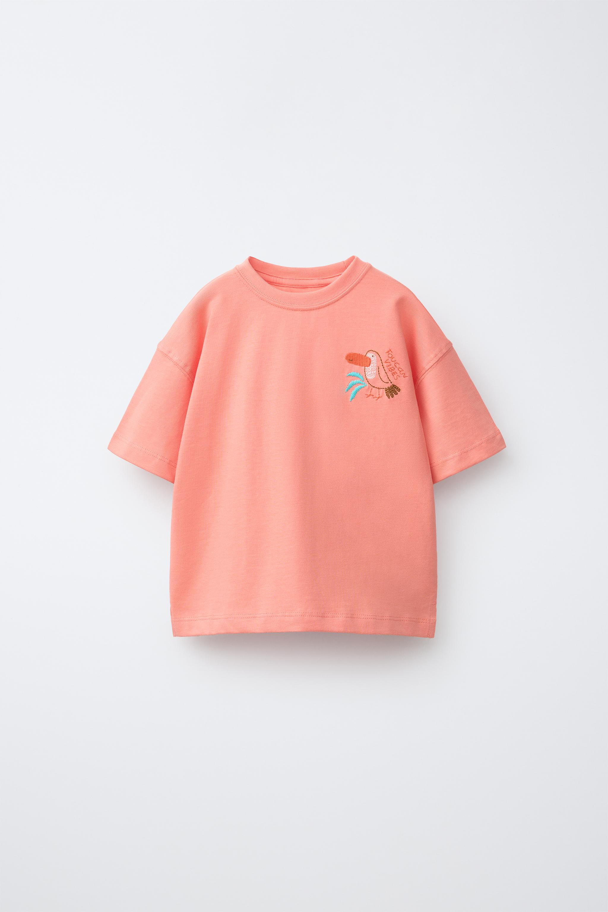 BEACH EMBROIDERED T-SHIRT | Zara US