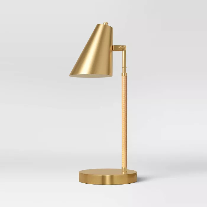 Rattan Wrapped Task Lamp (Includes LED Light Bulb) - Threshold™ | Target