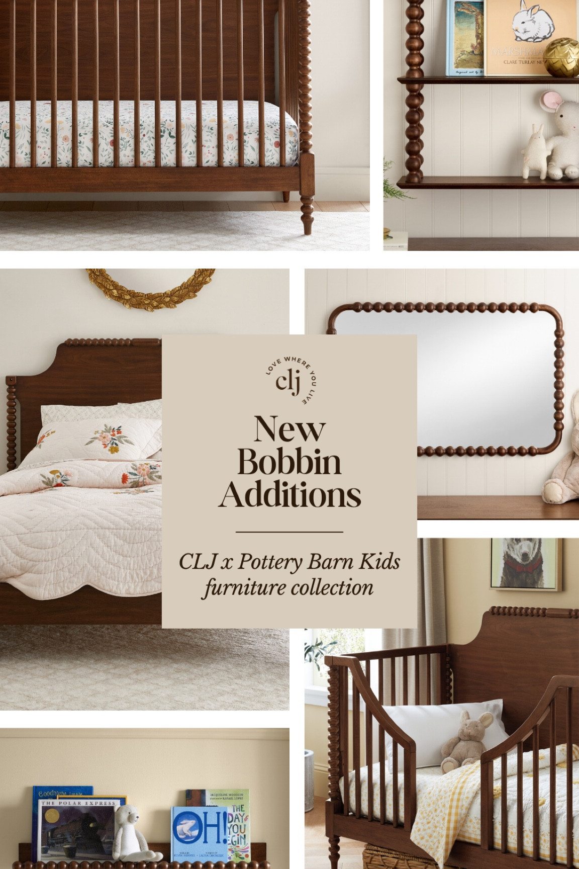 Our CLJ x Pottery Barn Kids Bobbin collection got some new additions! Linked the 4-in-1 Convertible Crib, Turned Wood Tiered Shelf, Turned Wood Book Ledge, and Turned Wood Mirror and a few other favorites from the collection below!! 🫶🏻

#LTKKids #LTKStyleTip #LTKHome
