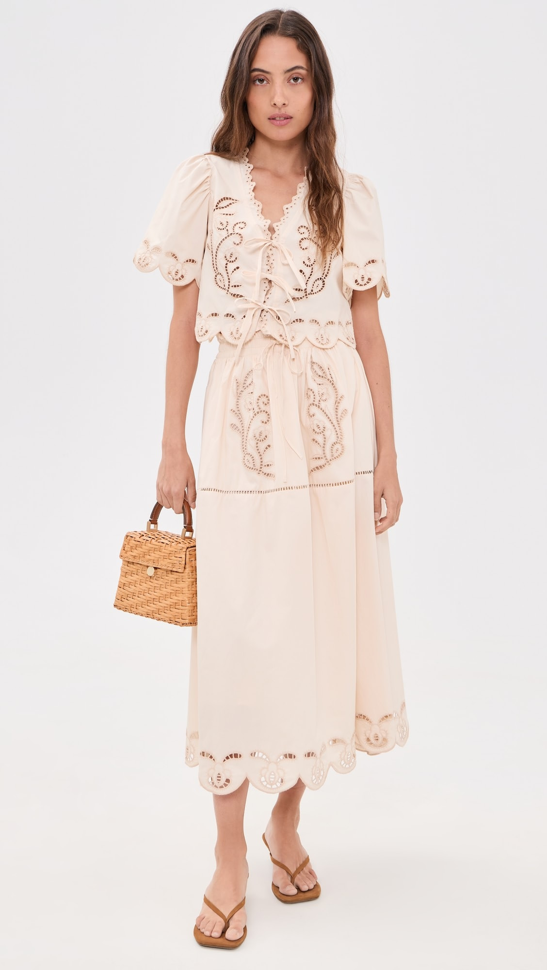 Eyelet Detail Skirt | Shopbop