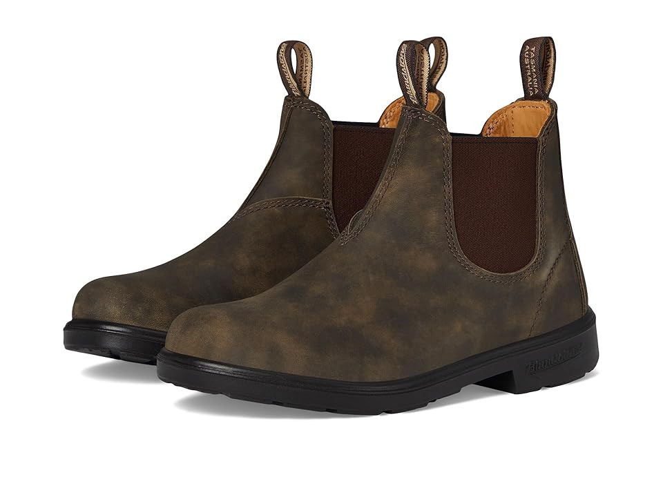 Blundstone Kids Chelsea Boots(Little Kid) Kids Shoes Rustic Brown : AU 2 (3-3.5 US Little Kid/Big Kid) M, Leather | Zappos